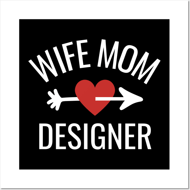 Wife Mom Designer Gift Idea Wall Art by divinoro trendy boutique